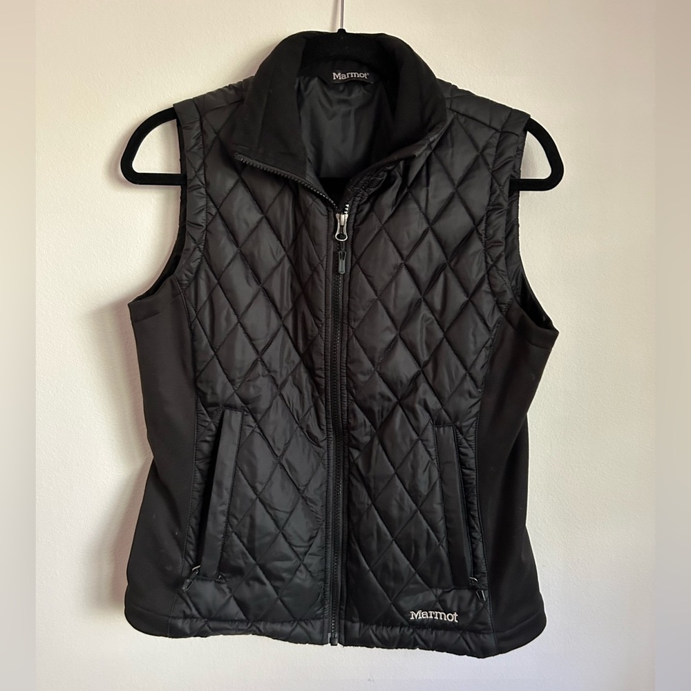 Marmot Black Quilted Vest